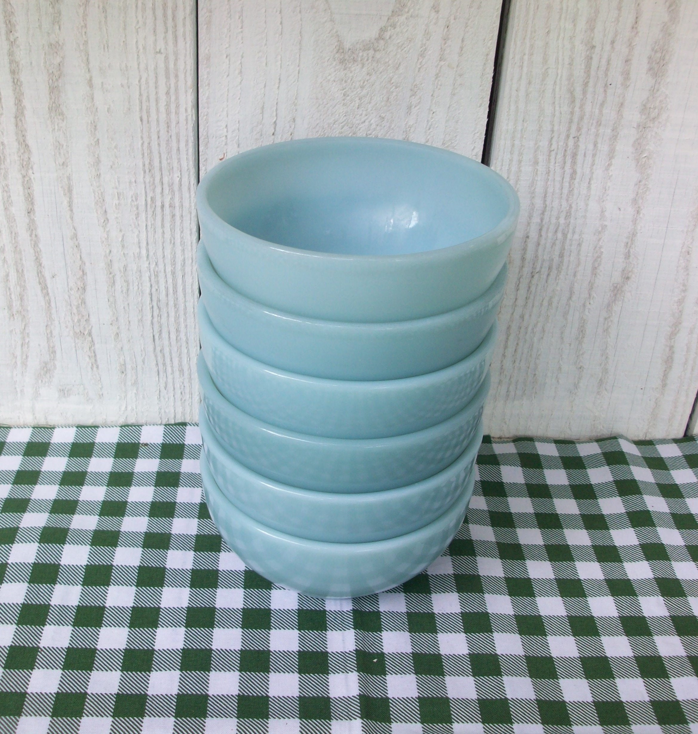 レア Fire King Turquoise Blue Ice Bucket レア Fire King Turquoise Blue Ice Bucket