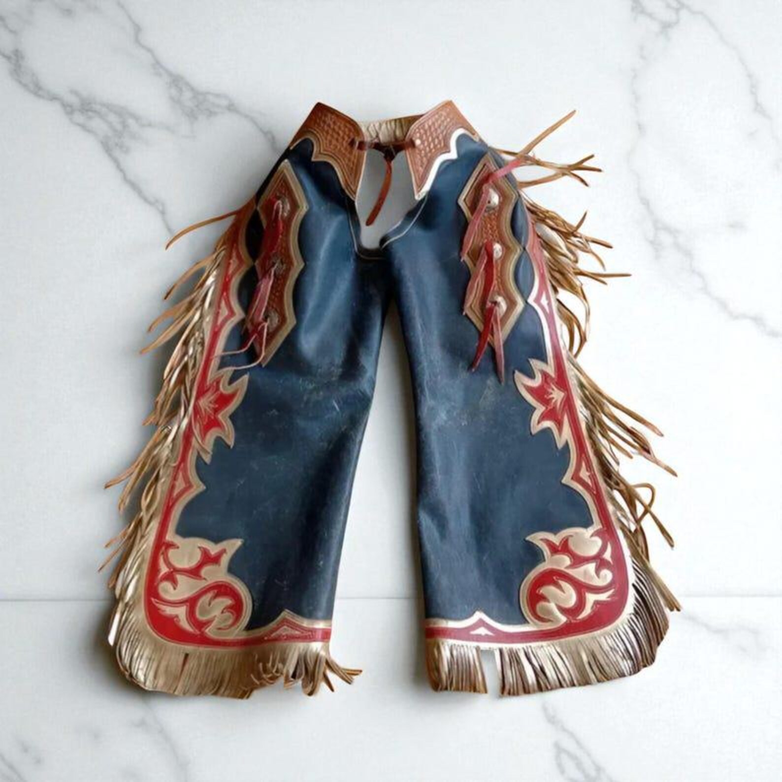Men's Handmade Western Rodeo Leather Chaps: Custom Cowboy Costume - Etsy