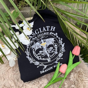 Fourth Wing Sweatshirt, Basgiath War College, Dragon Rider, Xaden Riorson, Violet Sorrengail, Riders Quadrant, Fantasy reader, Bookish Shirt
