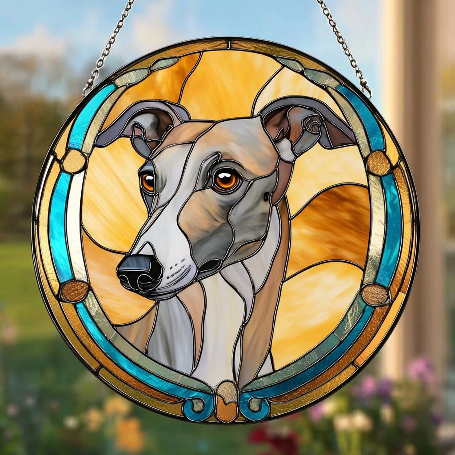 Italian Greyhound Suncatcher