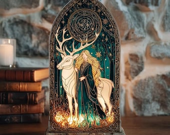 Aelin Book Nook, Throne of Glass Book Nook, Fantasy Bookshelf Insert Decor Gift, Bookish Gift,candle holder Decor Gift