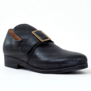 Bespoke 18th Century Napoleon Colonial Shoes, Historical Shoes, Vintage Shoes, Leather Men Shoes, Costume Shoes, British Shoes, Buckle Shoes