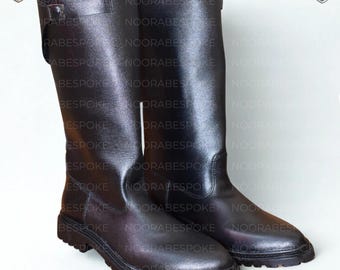 Botas militares alemanas personalizadas para hombre – Botas militares de cuero genuino hechas a mano