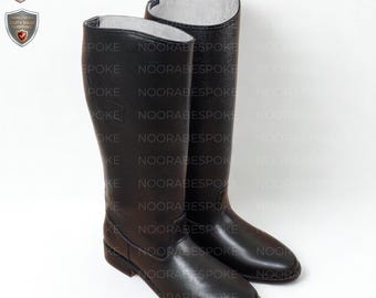 Custom Genuine Leather Star Wars Imperial Officer Boots - Cosplay Costume Boots | Handmade