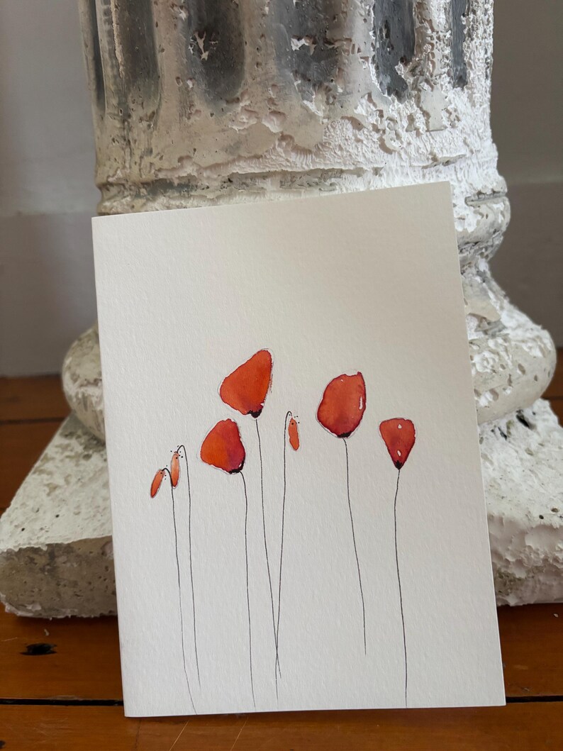 Hand Painted Watercolor Greeting Cards: Original Art, Set of 3 - Etsy