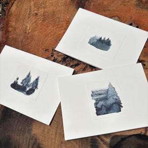 Aquarela original, interior em branco, cartões de casamento, cartões de aniversário, cartões de condolências, cartões do dia a dia, cartões de felicitações exclusivos, cartões únicos
