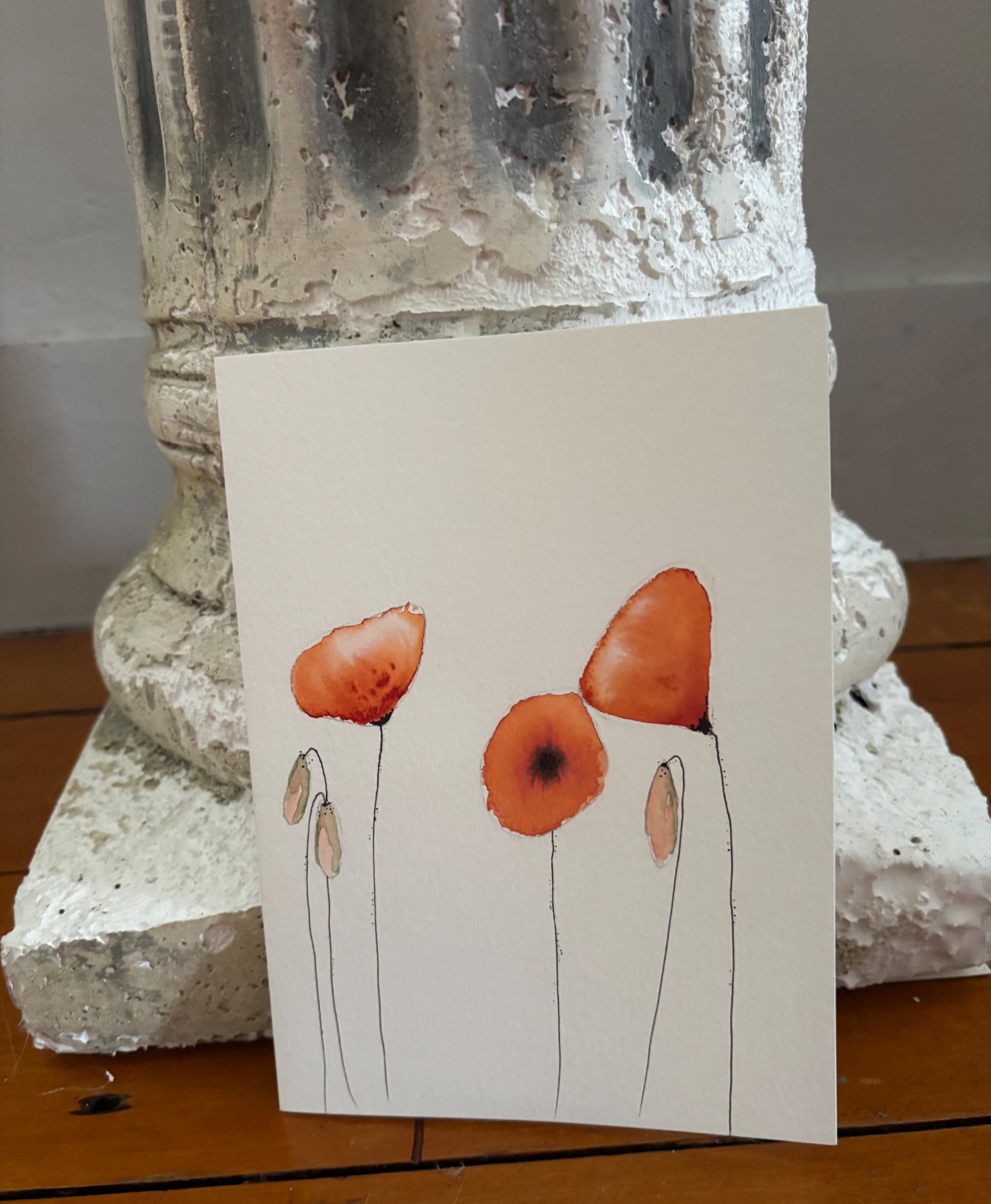 Hand Painted Watercolor Greeting Cards: Original Art, Set of 3 - Etsy