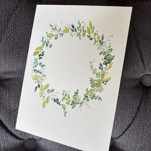 Cartões de felicitações pintados à mão em aquarela. Faça alguém se sentir especial ao receber uma obra de arte original. Ótimos para emoldurar e exibir.
