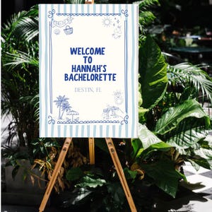 Bachelorette Welcome Sign Digital