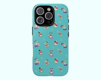 Cute Dinosaur Phone Case, Cartoon T-Rex Cover for iPhone 16 Pro Max, 15, 14, 13, 12, 11, Galaxy S25 S24 S23, Pixel 9 Pro, Fun Dino Love Gift