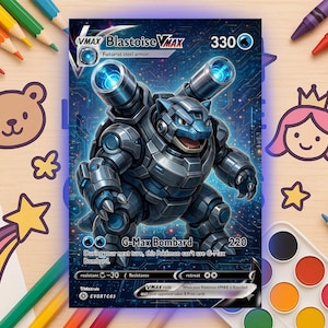 Pokemon Card - Blastoise Vmax - Armored