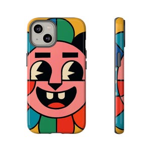 Capa de celular colorida com design de flores