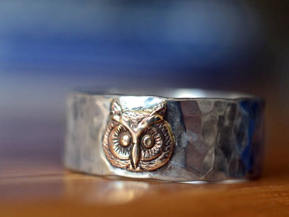 Sterling Silver Owl Ring Tuto Tree Ring 925 Sterling Silver Bird Ring