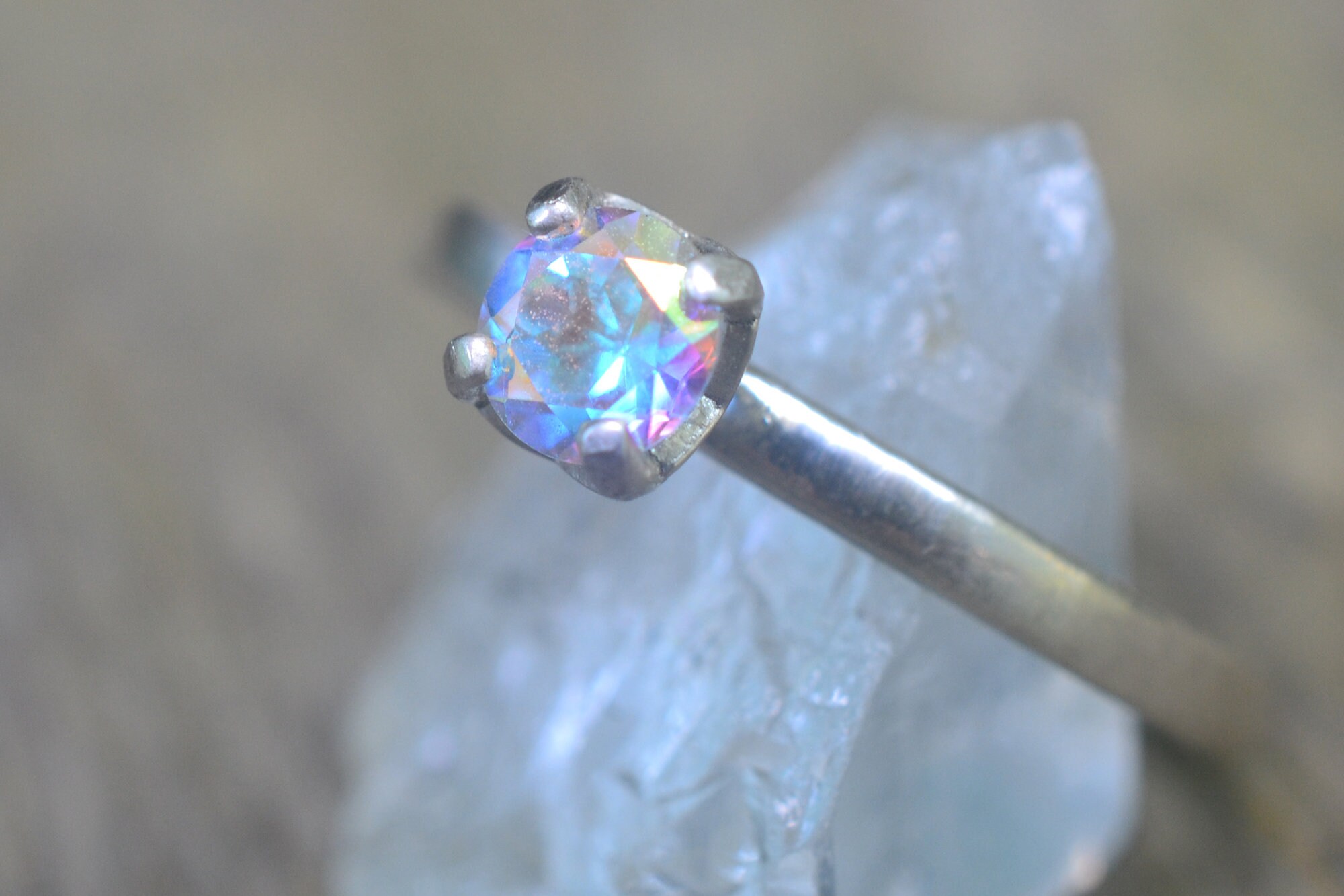 Mercury mist topaz engagement hotsell ring