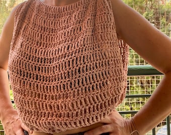 Crochet Crop Top Pattern: Issa design, Easy Beginner Level, Sizes XXS-XXXL (PDF Pattern)