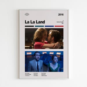 La La Land Poster | La La Land Wall Art | Minimalist Poster | Gift | Movie Poster | Wall Decor | Emma Stone | Ryan Gosling | Sebastian & Mia