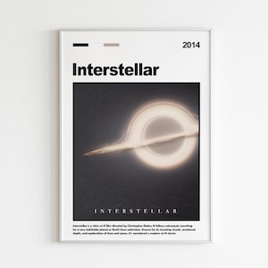 Interstellar Poster | Interstellar Wall Art | Minimalist Poster | Gift | Movie Poster | Wall Decor | Christopher Nolan | Cooper and Amelia