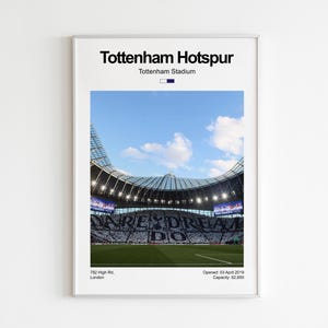 Tottenham Hotspur Poster | Tottenham Wall Art | Football Poster | Minimalist Poster | Gift Idea | Wall Decor | London | North London |