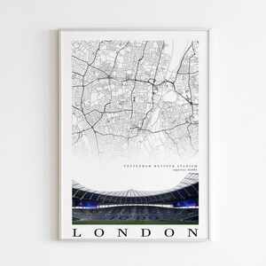 Tottenham Hotspur Poster | Tottenham Wall Art | Football Poster | Minimalist Poster | Gift Idea | Wall Decor | London | North London |