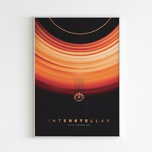 Interstellar Poster | Interstellar Wall Art | Minimalist Poster | Gift | Movie Poster | Wall Decor | Christopher Nolan | Cooper and Amelia
