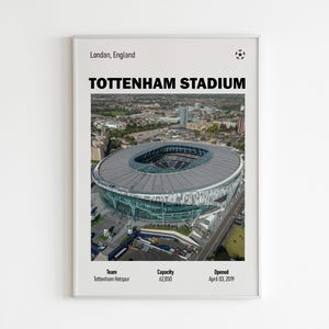 Tottenham Hotspur Poster | Tottenham Wall Art | Football Poster | Minimalist Poster | Gift Idea | Wall Decor | London | North London |
