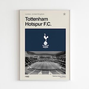 Tottenham Hotspur F.C. Poster | Tottenham Wall Art | Football Poster | Minimalist Poster | Gift Idea | Wall Decor | London | North London |