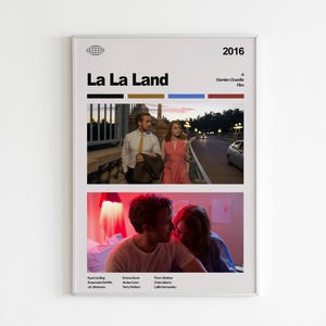 La La Land Poster | La La Land Wall Art | Minimalist Poster | Gift | Movie Poster | Wall Decor | Emma Stone | Ryan Gosling | Sebastian & Mia