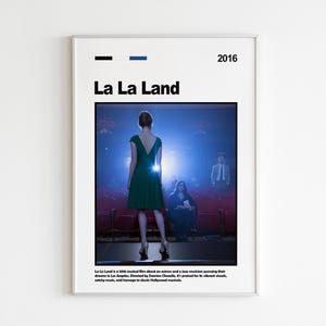 La La Land Poster | La La Land Wall Art | Minimalist Poster | Gift | Movie Poster | Wall Decor | Emma Stone | Ryan Gosling | Sebastian & Mia