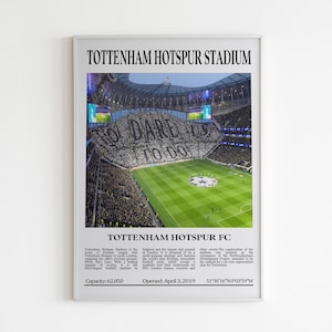 Tottenham Hotspur Poster | Tottenham Wall Art | Football Poster | Minimalist Poster | Gift Idea | Wall Decor | London | North London |