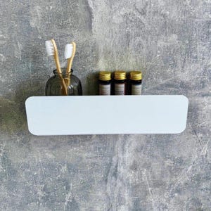 Bathroom organizer small shelf, Shower caddy shelf metal, Floating bathroom shelf, Space-saving bathroom organizer,Minimalist bathroom shelf