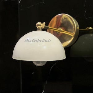 Brass Wall Scones Lamp, Mid-Century Modern Vanity Sconce, Bathroom Light, Bedroom Light, Luxury Brass Italian light Fixture