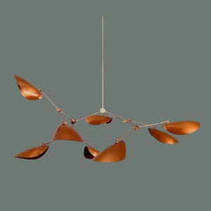 8-Light Modern Mobile Chandelier: Adjustable Abstract Art Hanging Light
