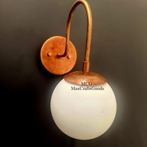 Mid Century Modern Messing Globe Wandleuchte - Italienisches Design