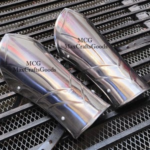 Paire de brassards en acier pour Thor Cosplay, armure de GN pour guerrier fantastique, protection de bras en acier, vêtements de chevalier médiéval, costume Renaissance