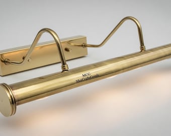 Brass 4-Light Picture Light – Wall Mounted Lamp for Paintings & Photos