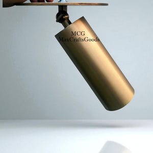 1950&#39;s Vintage Brass Spot Light Fixture, Adjustable Spot Light, Wall Spot Light, Ceiling Spot Light, Wall Spot Light Fixture