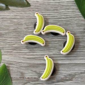 Green Banana Croc Charm for Crocs, Clogs, Bags and phone cases - Caribbean Culture Shoe Decoration charms Notting Hill Carnival