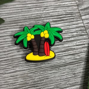 Twin Palm Tree Croc Charm for Crocs, Clogs, Bags and phone cases - Caribbean Culture Shoe Decoration charms Notting Hill Carnival