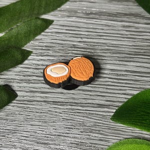 Coconut Caribbean foodie Croc Charm for Crocs, Clogs, phone cases - Caribbean Culture Shoe Decoration charms Notting Hill Carnival