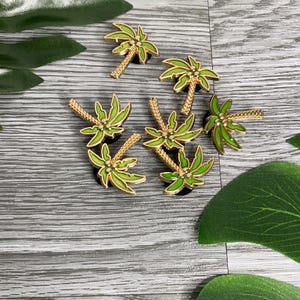 Metal Palm Tree Croc Charm for Crocs, Clogs, Bags and phone cases - Caribbean Culture Shoe Decoration charms Vacation Holiday