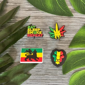 Rasta Reggae Croc Charms for Crocs, Clogs, Bags and phone cases - Caribbean Culture Shoe Decoration charms Notting Hill Carnival