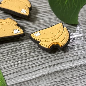 Patty with Bite Croc Charm for Crocs, Clogs, Bags and phone cases - Caribbean Culture Shoe Decoration charms Notting Hill Carnival