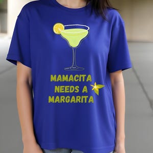 Margaita Oversized Women&#39;s T-Shirt Cotton T-Shirt, 220 GSM Comfort Wear T-Shirt, Print T-Shirt Colorful T-Shirt Birthday Gift