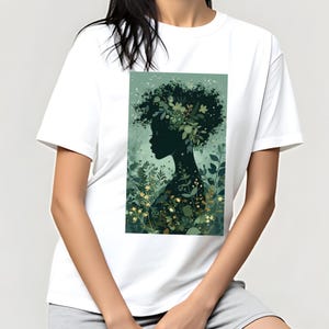Camiseta extragrande de algodón para mujer "Nurture Yourself", 220 g/m², cómoda, estampada, colorida, ideal como regalo de cumpleaños.