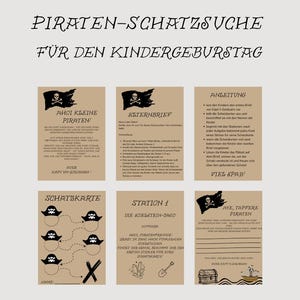 Piratenschatzsuche für Kindergeburtstag – Schatzsuche Spiel mit Rätsel, Aufgaben & Schatzkarte – Outdoor/ Indoor Party 3–8 Jahre, Anleitung