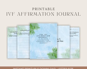 IVF Affirmation Journal: TTC Support for Fertility & Transfer Prep (Digital Download)