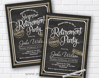 surprise retirement etsy