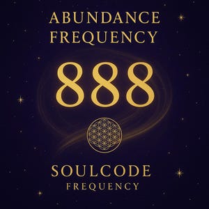 Frequenza dell'abbondanza 888 • Carta di affermazione digitale • Magnete per denaro