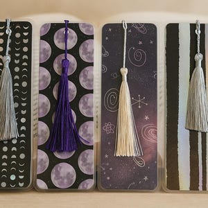 Stargazer 1 Bookmark Collection | Cardstock Bookmarks | Gift for Book Lover | Cute Bookmark | Gift for Her | Tassel Bookmark