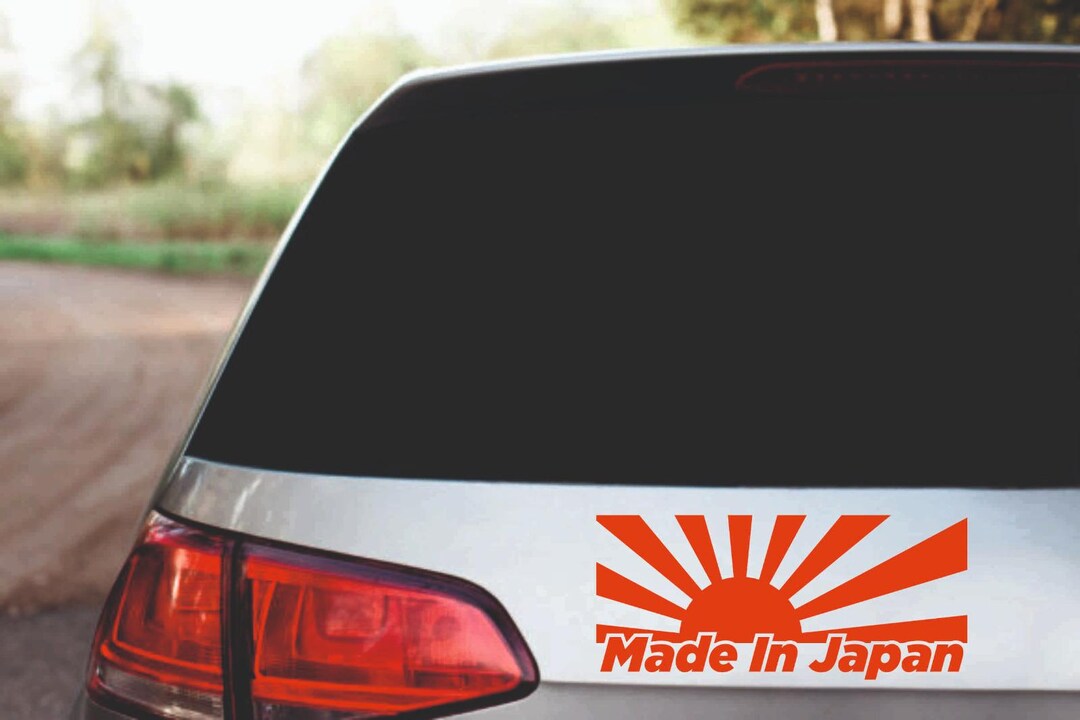 JDM Rising Sun Decal – Made in Japan Car Sticker - Etsy